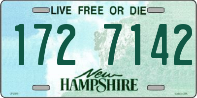 NH license plate 1727142