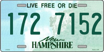 NH license plate 1727152