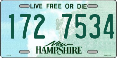 NH license plate 1727534