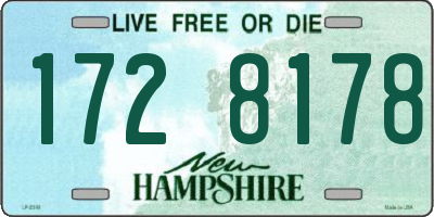 NH license plate 1728178