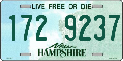 NH license plate 1729237