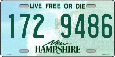 NH license plate 1729486