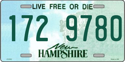 NH license plate 1729780