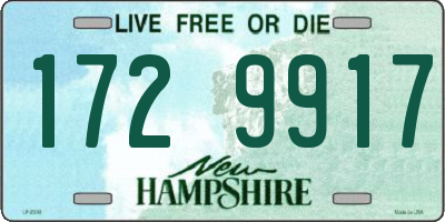 NH license plate 1729917
