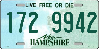 NH license plate 1729942