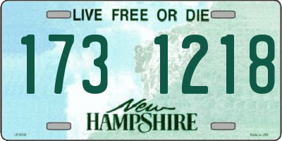 NH license plate 1731218