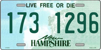 NH license plate 1731296