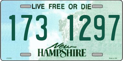 NH license plate 1731297