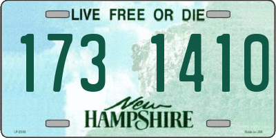NH license plate 1731410