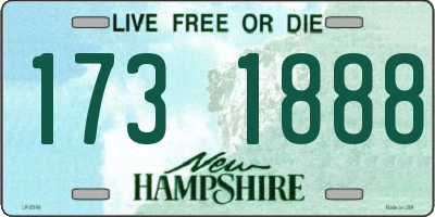 NH license plate 1731888