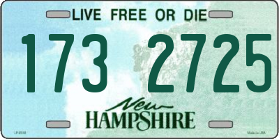 NH license plate 1732725