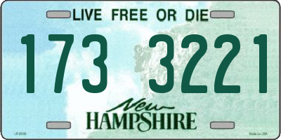 NH license plate 1733221