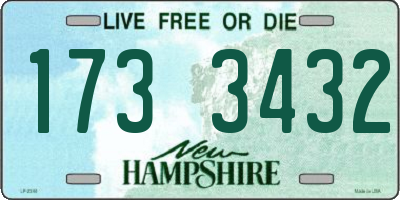 NH license plate 1733432