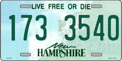 NH license plate 1733540