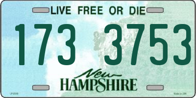 NH license plate 1733753