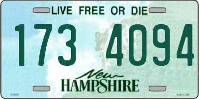 NH license plate 1734094
