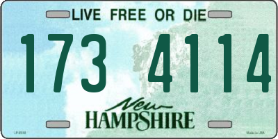 NH license plate 1734114