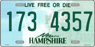 NH license plate 1734357