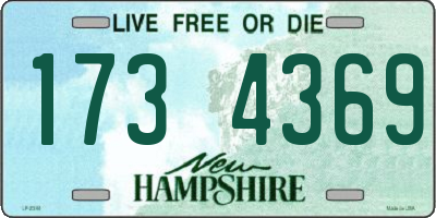 NH license plate 1734369