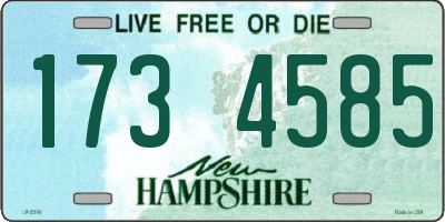 NH license plate 1734585