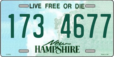 NH license plate 1734677