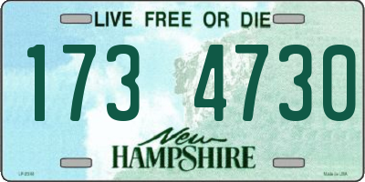 NH license plate 1734730
