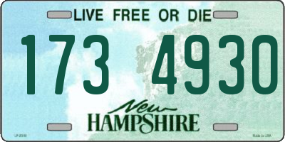 NH license plate 1734930