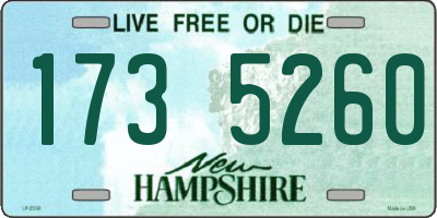 NH license plate 1735260