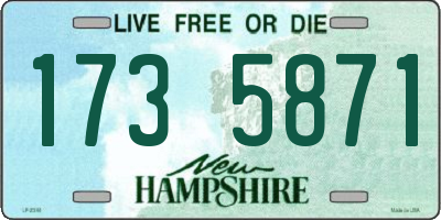 NH license plate 1735871