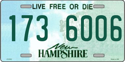 NH license plate 1736006