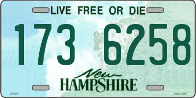 NH license plate 1736258