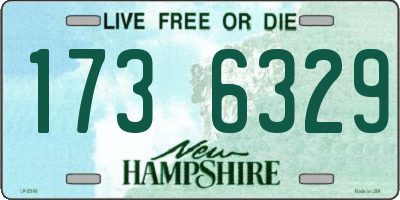 NH license plate 1736329