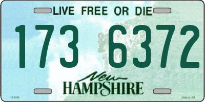 NH license plate 1736372