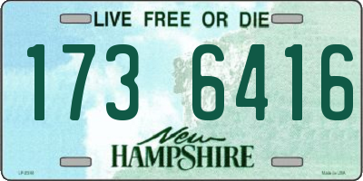 NH license plate 1736416