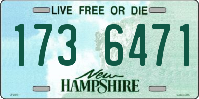 NH license plate 1736471