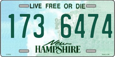 NH license plate 1736474