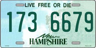NH license plate 1736679