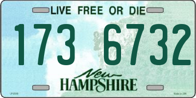 NH license plate 1736732