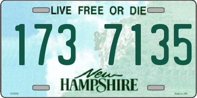 NH license plate 1737135
