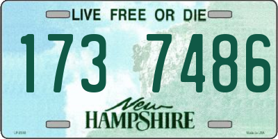 NH license plate 1737486