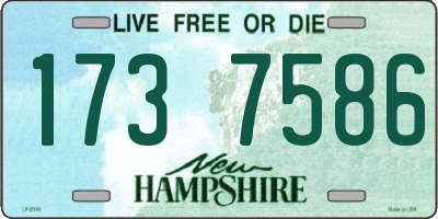 NH license plate 1737586