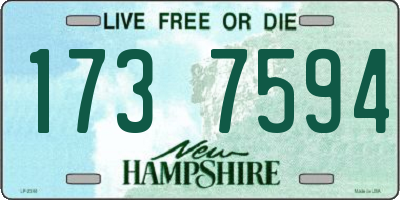 NH license plate 1737594