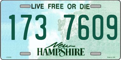 NH license plate 1737609