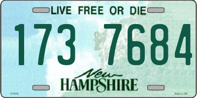 NH license plate 1737684