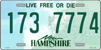 NH license plate 1737774