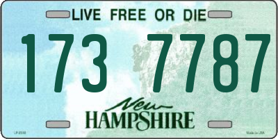 NH license plate 1737787