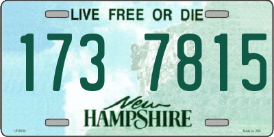 NH license plate 1737815