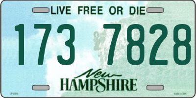 NH license plate 1737828