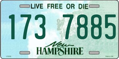 NH license plate 1737885