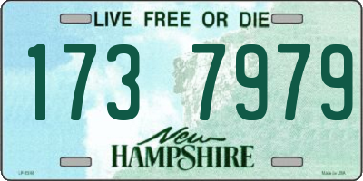 NH license plate 1737979